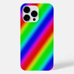Regenbogenstreifen - Muster iPhone 14 Pro Max Hülle