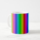 Regenbogenstreifen - Muster Kaffeetasse (Vorderseite Links)
