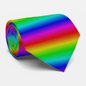 Regenbogenstreifen - Muster Krawatte (Gerollt)