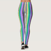 Regenbogenstreifen - Muster Leggings (Rückseite)
