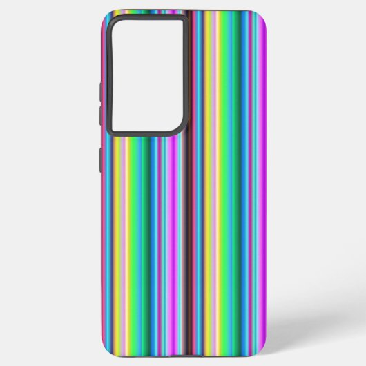 Regenbogenstreifen - Muster Samsung Galaxy Hülle (Rückseite)
