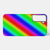 Regenbogenstreifen - Muster Samsung Galaxy Hülle (Rückseite (Horizontal))