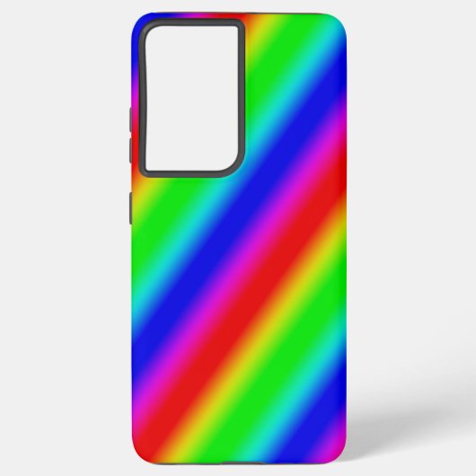 Regenbogenstreifen - Muster Samsung Galaxy Hülle (Rückseite)