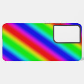 Regenbogenstreifen - Muster Samsung Galaxy Hülle (Linke Seite)