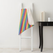 Regenbogenstreifen Muster Sherpadecke (Beispiel)