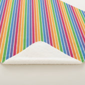 Regenbogenstreifen Muster Sherpadecke (3/4)