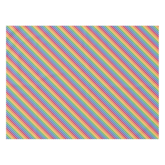 Regenbogenstreifen Muster Tischdecke (Vorderseite (Horizontal))