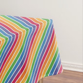 Regenbogenstreifen Muster Tischdecke (Beispiel)