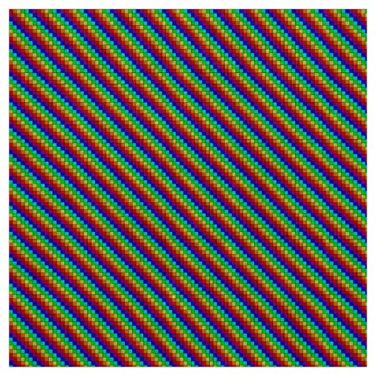 Regenbogenstreifen - Naturgewebe Stoff (Muster)