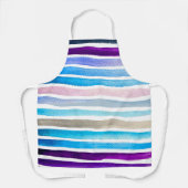 Regenbogenstreifen niedliche Aquarellfarbe Schürze (Vorderseite)