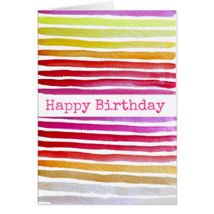 Regenbogenstreifen niedliche Wasserfarbe