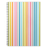 Regenbogenstreifen Notizblock (Vorderseite)