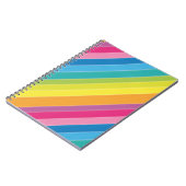 Regenbogenstreifen Notizblock (Linke Seite)