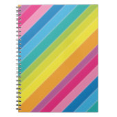 Regenbogenstreifen Notizblock (Vorderseite)