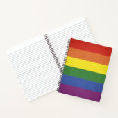 Regenbogenstreifen Notizbuch (Innenseite)