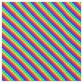 Regenbogenstreifen - Pima-Baumwollgewebe Stoff (Nahaufnahme)