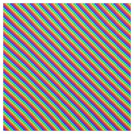 Regenbogenstreifen - Pima-Baumwollgewebe Stoff (Muster)