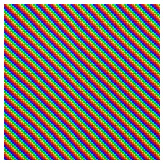 Regenbogenstreifen - Polyestergewebe Stoff (Muster)