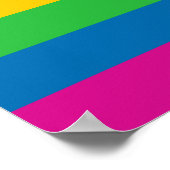 Regenbogenstreifen Poster (Ecke)
