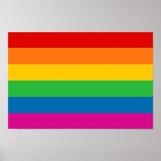 Regenbogenstreifen Poster (Vorne)