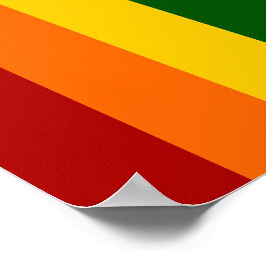 Regenbogenstreifen Poster (Ecke)
