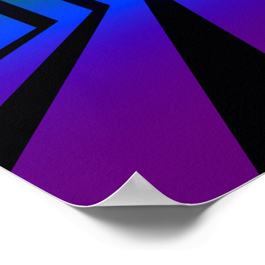 Regenbogenstreifen Poster (Ecke)