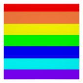 Regenbogenstreifen Poster (Vorderseite)