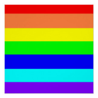Regenbogenstreifen Poster
