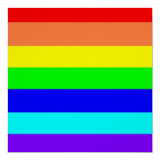 Regenbogenstreifen Poster (Vorderseite)
