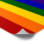 Regenbogenstreifen Poster (Ecke)