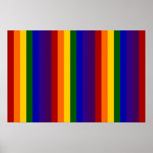 Regenbogenstreifen Poster