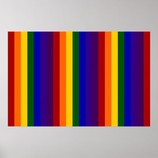 Regenbogenstreifen Poster (Vorne)