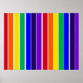 Regenbogenstreifen Poster (Vorne)