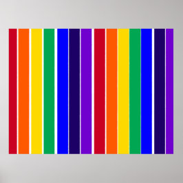 Regenbogenstreifen Poster