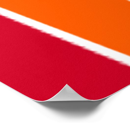 Regenbogenstreifen Poster (Ecke)