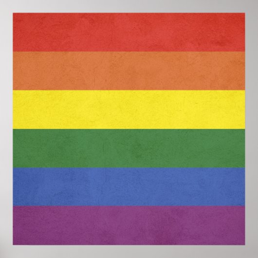 Regenbogenstreifen Poster (Vorne)