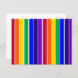 Regenbogenstreifen Postkarte
