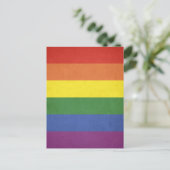 Regenbogenstreifen Postkarte (Stehend Vorderseite)