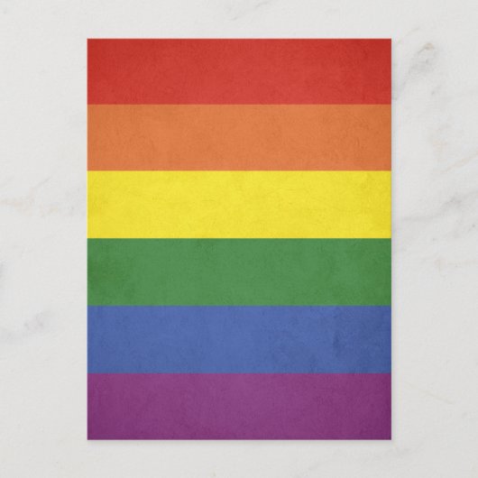 Regenbogenstreifen Postkarte (Vorderseite)