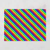 Regenbogenstreifen - Postkarte (Vorderseite)