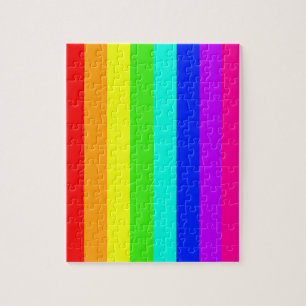 Regenbogenstreifen Puzzle
