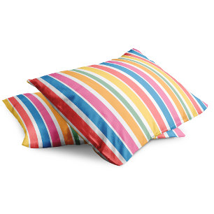 Regenbogenstreifen Regenwetter-Parade-Kollektion Kissenbezug