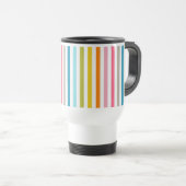 Regenbogenstreifen Reisebecher (VorderseiteRechts)