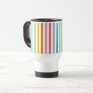 Regenbogenstreifen Reisebecher