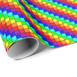 Regenbogenstreifen - Schleifpapier Geschenkpapier