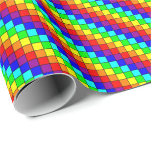 Regenbogenstreifen - Schleifpapier Geschenkpapier