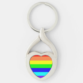Regenbogenstreifen Schlüsselanhänger