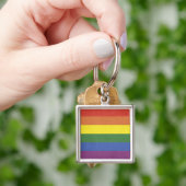 Regenbogenstreifen Schlüsselanhänger (Hand)