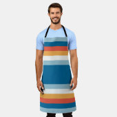 Regenbogenstreifen Schürze (Getragen)