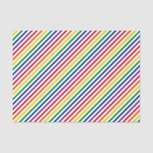 Regenbogenstreifen Seidenpapier (Vorderseite)